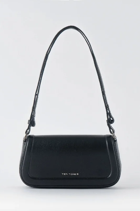 TEN TONES Bruno Baguette Bag Black