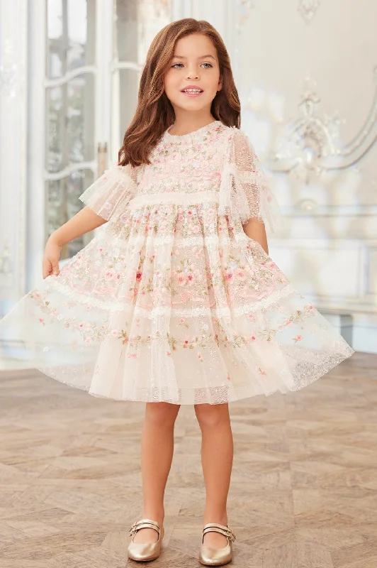 Ribbon Bouquet Kids Dress