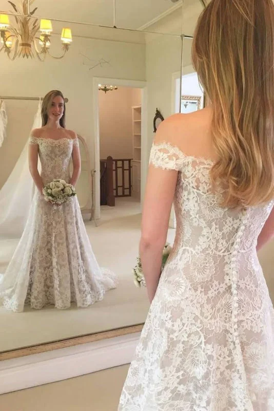 Graceful Boho Chic Lace Mermaid Wedding Dress