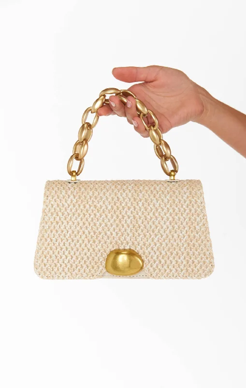 Agnes Woven Bag ~ Beige