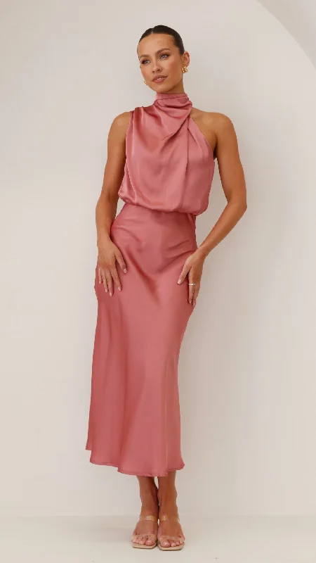 Esther Maxi Dress - Baked Rose